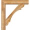 Ekena Millwork Olympic Block Rough Sawn Bracket w/ Offset Brace, Western Red Cedar, 8"W x 40"D x 44"H BKT0806X40X44OLY05RWR - alternate 2